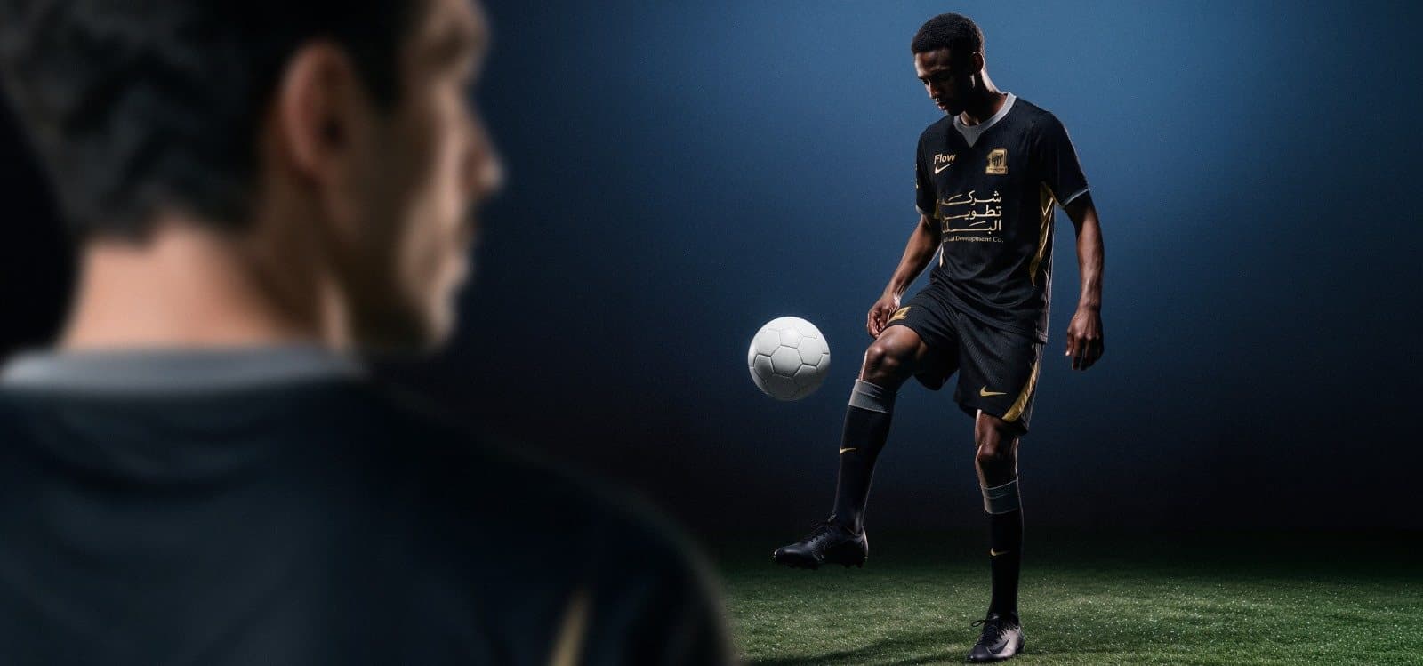 Al-Ittihad 2026/27 third kit in black, cool grey and gold
